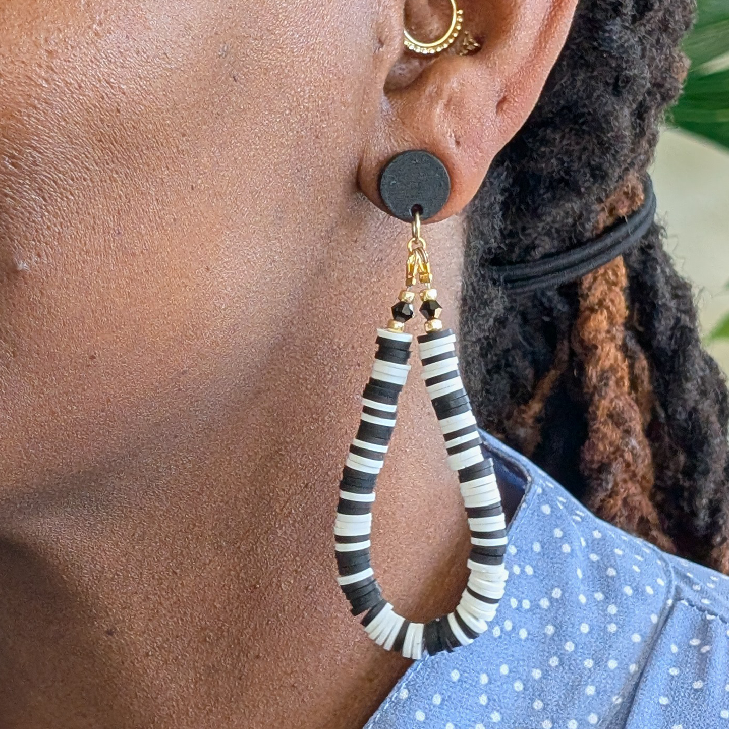DOUBLE DUTCH EARRINGS | BLACK + WHITE