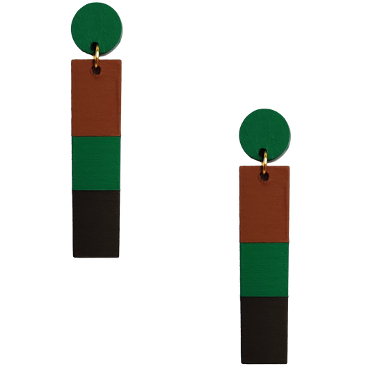 EXCLAMATION EARRINGS | PINE