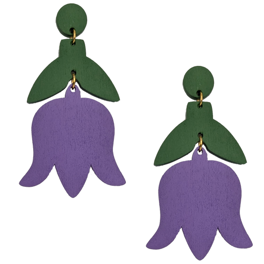 TULIP DROP EARRINGS | LAVENDER BLOOM