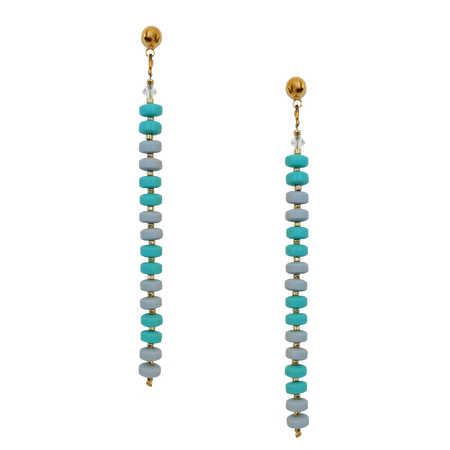 CANDY DROP EARRINGS | AQUA