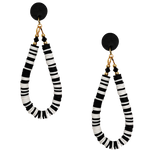 DOUBLE DUTCH EARRINGS | BLACK + WHITE