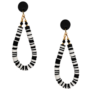 DOUBLE DUTCH EARRINGS | BLACK + WHITE