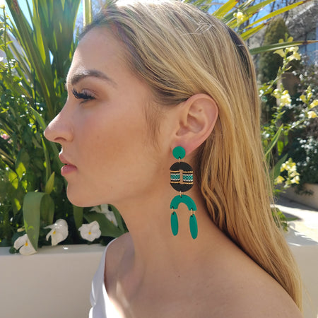 RESORT EARRINGS | AQUA