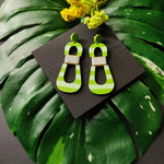 HOURGLASS EARRINGS | PASTEL LIME