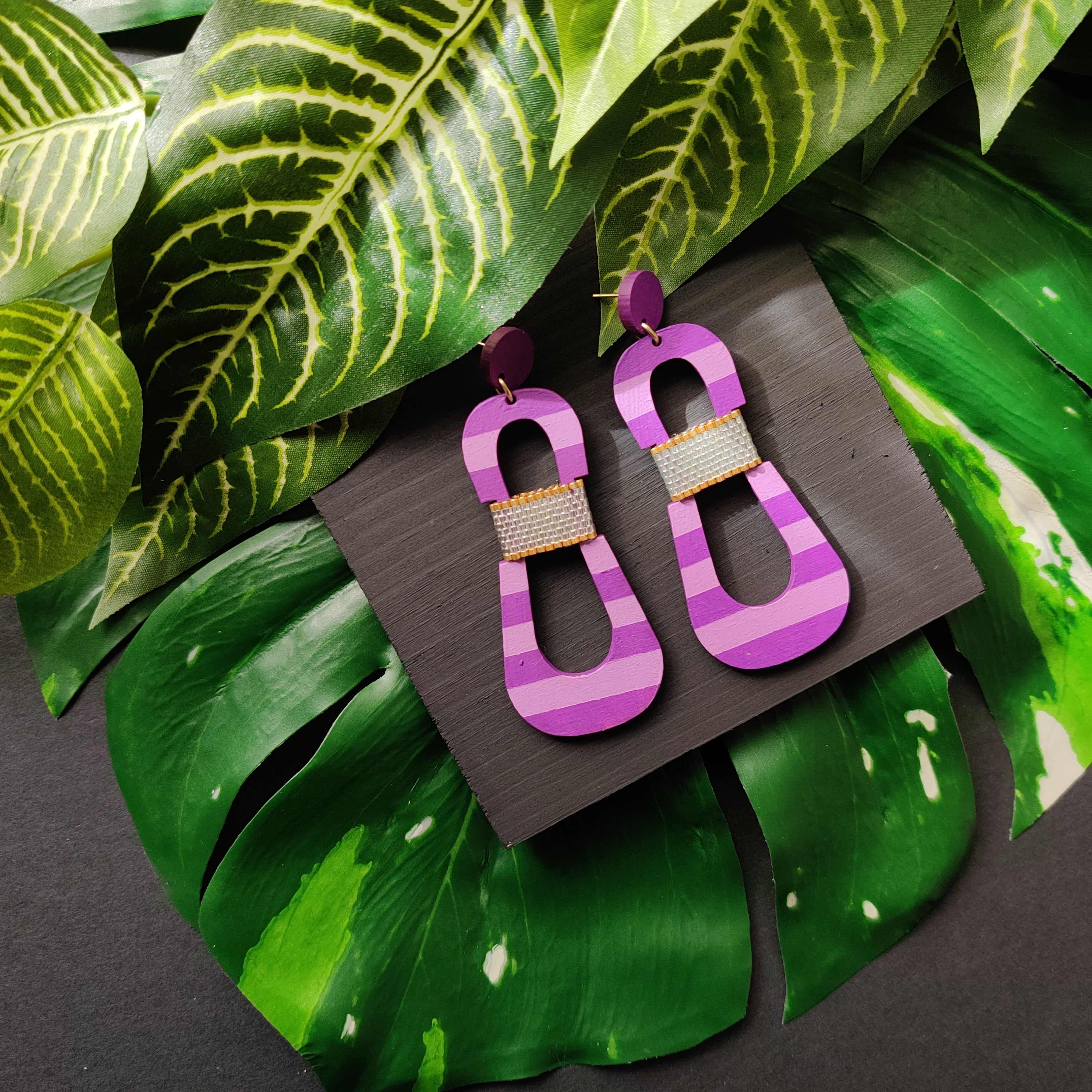 HOURGLASS EARRINGS | PASTEL PASSION FRUIT