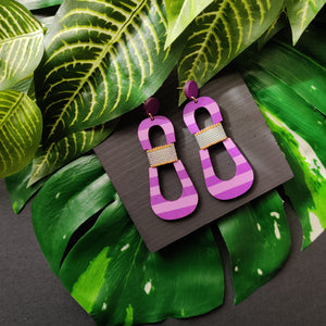 HOURGLASS EARRINGS | PASTEL PASSION FRUIT