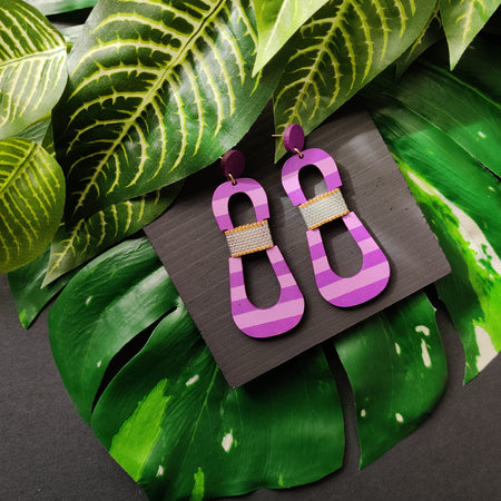 HOURGLASS EARRINGS | PASTEL PASSION FRUIT