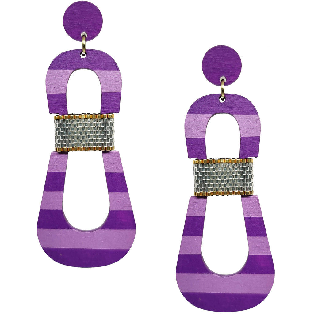 HOURGLASS EARRINGS | PASTEL PASSION FRUIT
