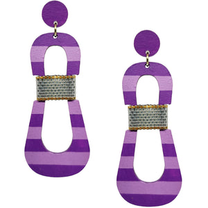 HOURGLASS EARRINGS | PASTEL PASSION FRUIT
