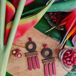WIND CHIME EARRINGS | POMEGRANATE