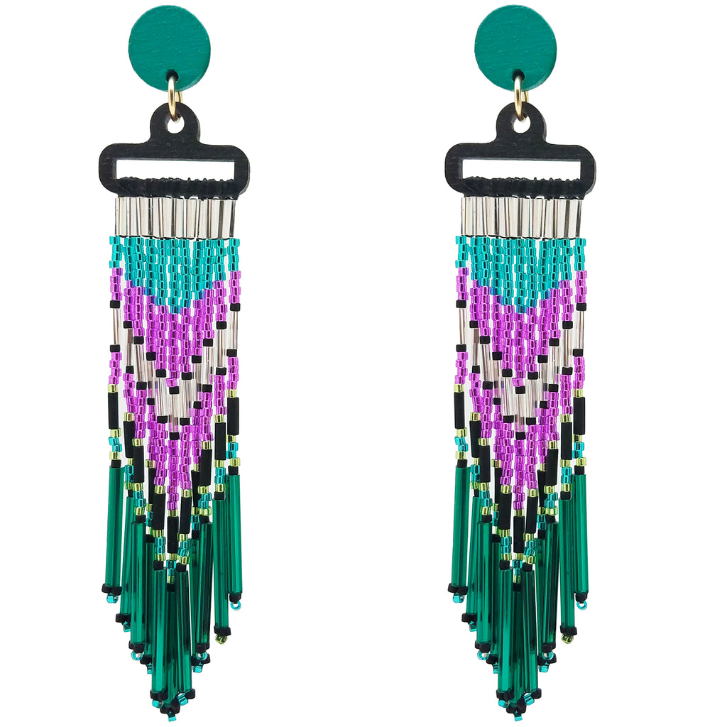 WATERFALL EARRINGS | AQUA