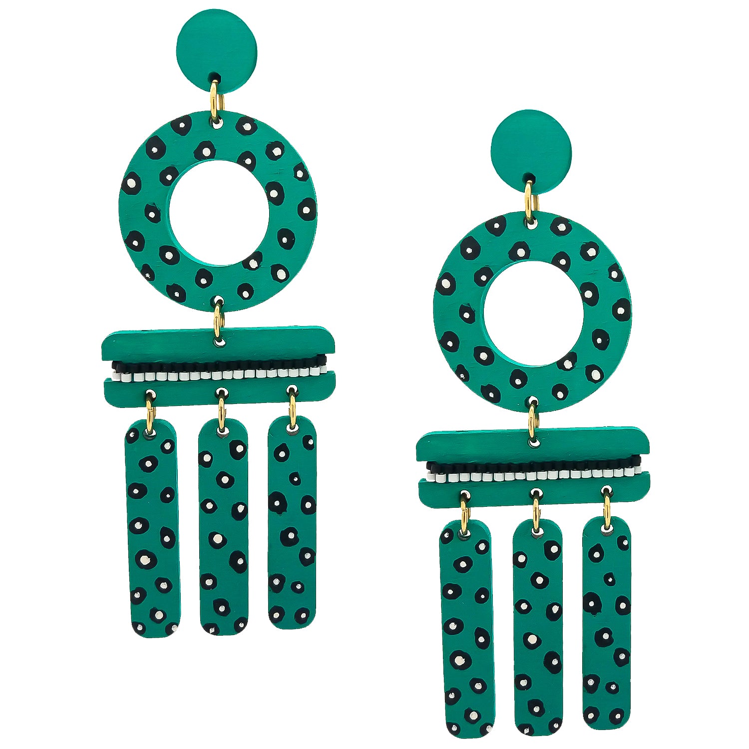 WIND CHIME EARRINGS | AQUA