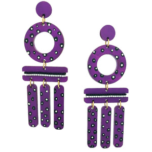 WIND CHIME EARRINGS | PASSION FRUIT