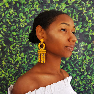 WIND CHIME EARRINGS | PINEAPPLE